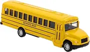 HONMEET Toddler Toy School Bus Vintage Vehicle Pull Back Car Die Cast Yellow Bus for Boys Girls