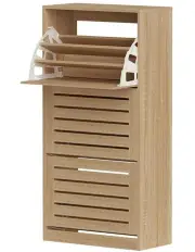 [Artiss] Shoe Cabinet Storage Drawer 45 Pairs in Pine