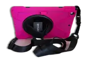 StylePro, shockproof case with hand strap, shoulder strap & rotating stand for iPad Air 4 10.9” pink