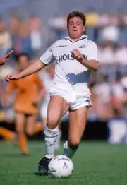 Paul Gascoigne of Tottenham Hotspur in action, circa 1988. - Old Photo