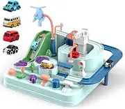 Car Adventure Toy Acemall City Rescue Cars Race Track Toys with 4 Toy Vehicle, Preschool Educational & Parent-Child Interactive Racing Kids Toy, for Toddlers 3 4 5 6 Year Old Boys Girls