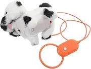 Sosoport Battery Operated Realistic Puppy Interactive Walking and Barking Plush Dog for Wagging Tail Electronic Pet for Boys Companion for Playtime
