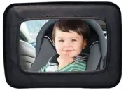 Backseat Rear Facing Baby Car Mirror - Extra Large Wide Angle View Soft Car S...