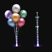 LED Lights Balloon Stand Holder Sticks Table Decorations Birthday Party Wedding