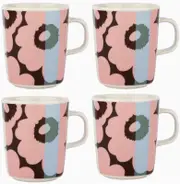 Marimekko Oiva/Unikko 4 Piece Mug Set - Multi