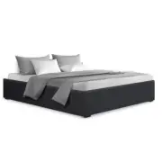 NNEDSZ TOKI Double Size Storage Gas Lift Bed Frame without Headboard Fabric Char