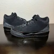 Nike Air Jordan Retro 3 Black Cat 2025 Size 7 Men's Brand New DS!