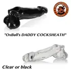 Quality Rubber Penis Extender Cock Sheath Enlarger DADDY COCK-SHEATH BY OXBALLS