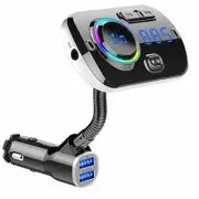 FM Transmitter Bluetooth5.0 Cigar Socket Mp3 Player Siri & Google Assistant