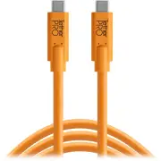 Tetherpro USB-C to USB-C 180cm - Hi-Vis Orange