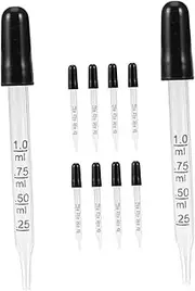 iplusmile Tip Scale Dropper 1ml Essential Oil Pipette Dropper Accurate Measurement Lab Supplies