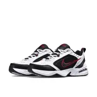 在飛比找Yahoo!奇摩拍賣優惠-NIKE AIR MONARCH IV 慢跑鞋 白黑紅 運動