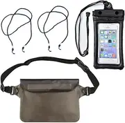 Universal Waterproof Phone Pouch Floating Phone Case Bag Transparent Phone Dry Bag for Travel, Fishing, Kayak, Boating, Beach, Swimming Paddle Bags