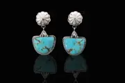Doli Turquoise & Sterling Silver Semi-Circle Earrings
