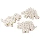Dinosaur Silicone Mold Set - Cookie Cake Chocolate Soap Sugar Decorations AU