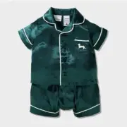 Baby Peter Alexander Pyjama Size 000 0-3 Months Green Satin Matching Family Set
