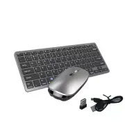 Wireless Keyboard and Mouse Kit Rechargeable 2.4G Bluetooth Combination9072