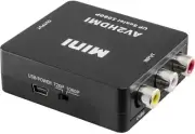 AV2HDMI Composite to HDMI Converter Mini Passive 1080P Upscaler Input: 3*RCA, O