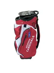 NFL Wilson Staff Golf Cart Bag 14 Way + Puttler Well - ARIZONA CARDINALS - OBO