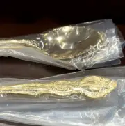 Vintage 45 Pc Estia Somerset Gold Plated Flatware with Box/Chest New Old Stock