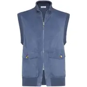 [Brunello Cucinelli] Brunello Cucinelli Suede Vest L BLUE