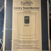ForPro Luxury Towel Warmer, Extra Large Bucket-Style Hot Towel Warmer White