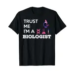 男士棉質 T 恤 TRUST ME I'M A BIOLOGIST 有趣的生物學家 T 恤快速發貨 4XL, 5XL,