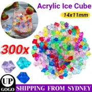 300x Mix Colours Fake Crushed Ice Rocks Ice Cubes Acrylic Vase Fillers Ice Cube