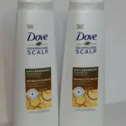 Lot of 2 Dove Dermacare Scalp Anti Dandruff Shampoo Dryness Itch Relief New