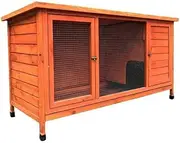 XXL Rabbit Hutch Guinea Pig Cage, Ferret cage Chicken Coop W Pull Out Tray 150x60x75 cm