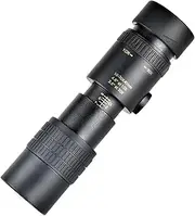 4K 10-300X40mm Super Telephoto Zoom Monocular Telescope, Waterproof Fogproof Night Vision Monocular with Smartphone Holder & Tripod,Watching, Hunting,Mountain Climbing