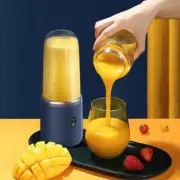 6 Blades Portable Juicer Small Electric Juicer Fruit Automatic Smoothie Blender.