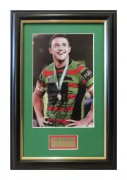 Sam Burgess 2014 Clive Churchill Medal Winner Signed Photo Framed Memorabilia