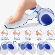 Silicone Gel Heel Inserts for Plantar Fasciitis Heel Spur U-shaped Pain Relief