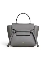 Celine Nano Belt Bag in Grained Calfskin in Grey