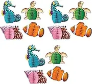 Sea Creatures Honeycomb Party Decorations - Pack of 3