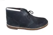 CLARKS ANKLE BOOTS 261 21192 BUSHACRE 2 STEEL BLUE SUEDE MENS BOOT