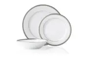 Noritake Charlotta 12 Piece Dinner Setting Platinum