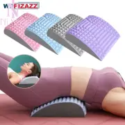 Back Massager Stretcher Fitness Lumbar Waist Spine Pain Relief Support Pillow AU
