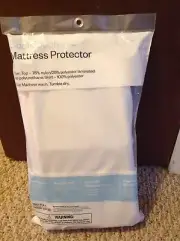 Room Essentials Waterproof Mattress Protector. Depth. 15”CoolTouch, OekoTex.
