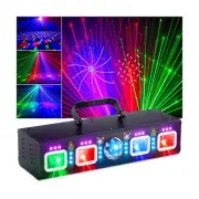 DJ Lights for Parties, Pro 6 in 1 DMX & Sound Activated Laser Light Show Mach...
