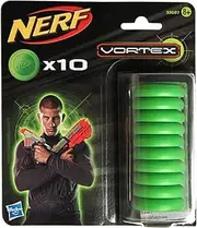 Nerf Vortex Refills 10 discs- Green