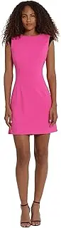 [Donna Morgan] Women's Sleek and Sophisticated Extended Shoulder Cap Sleeve Sheath Workwear Occasion Guest of