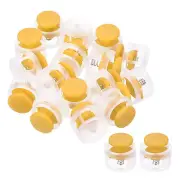 16Pcs 0.6" Dia Cord Locks Double Hole Stopper Yellow