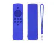 Dustproof Solid Color Remote Control Soft Silicone Case Protective Storage Cover for Amazon Fire TV Stick Lite - Blue