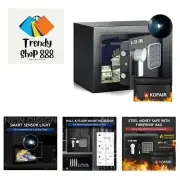 Safe Box for Home Safe 0.23 Cubic Feet with Fireproof Bag, Personal Safe Box ...