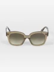 Khaki Square Gradient Sunglasses