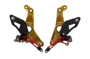 Ducabike Ducati Monster 1200 1200S Adjustable Rearsets 2017+ - Gold-Red