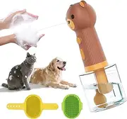 Dog Shampoo Foamer, Electric Dog Soap Dispenser, Automatic Dog Foam Machine with Shampoo Brush, Dog Washing Equipment - Outdoor Pet Bath Tub Accessories for After Walk Pet Wash