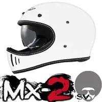 在飛比找蝦皮購物優惠-M2R MX2 山車帽 MX-2 SV 白 內墨鏡 復古山車